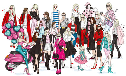 Unique Fashion Devil Women Wallpaper Mural