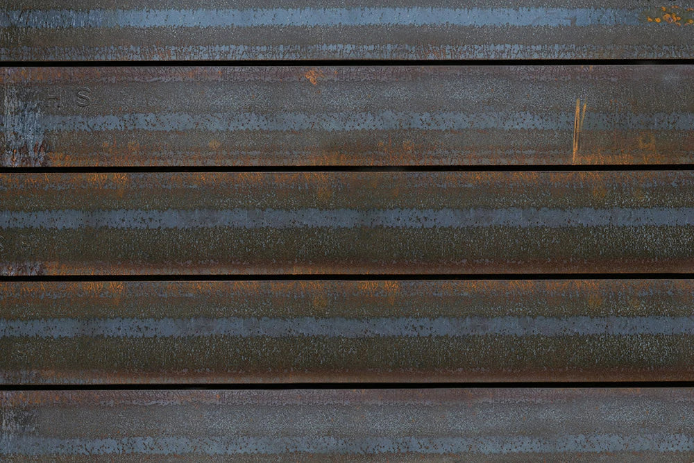 Rustic Industrial Metal Mural Wallpaper