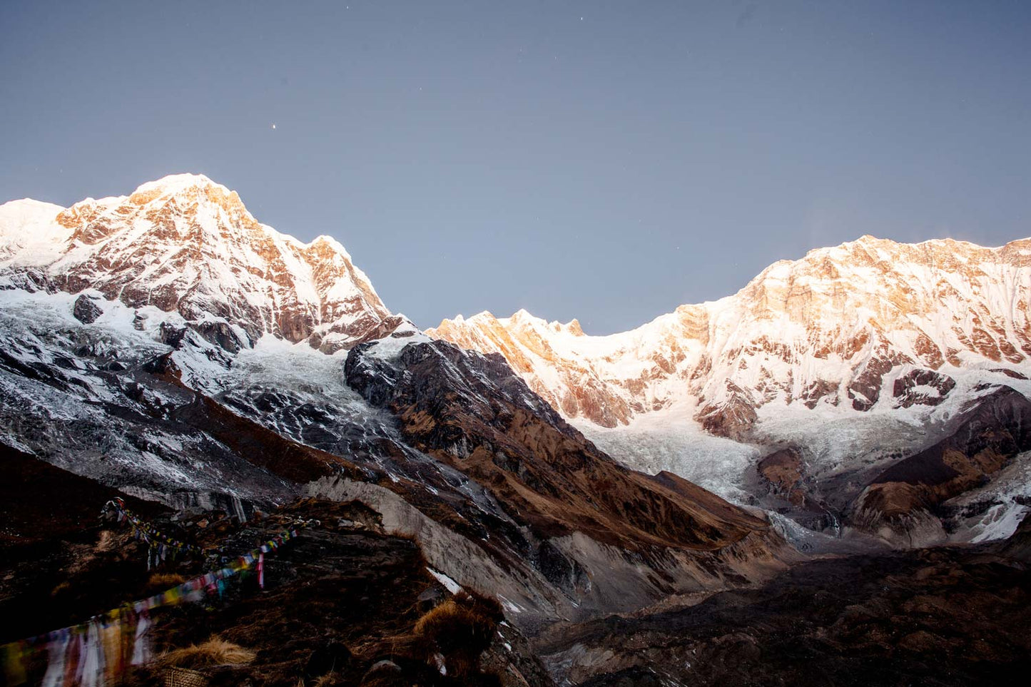 Stunning wallpaper mural with a snow-capped mountain