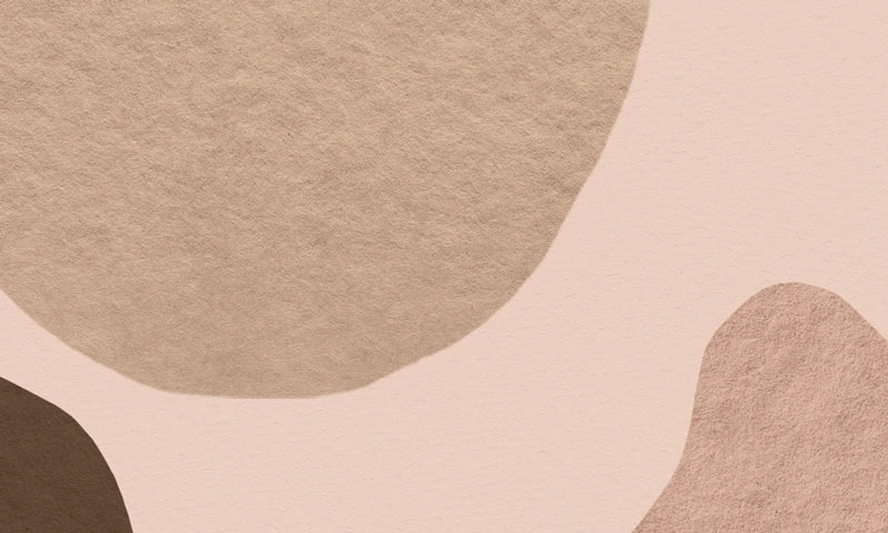 Abstract Beige Neutral Shapes Mural Wallpaper