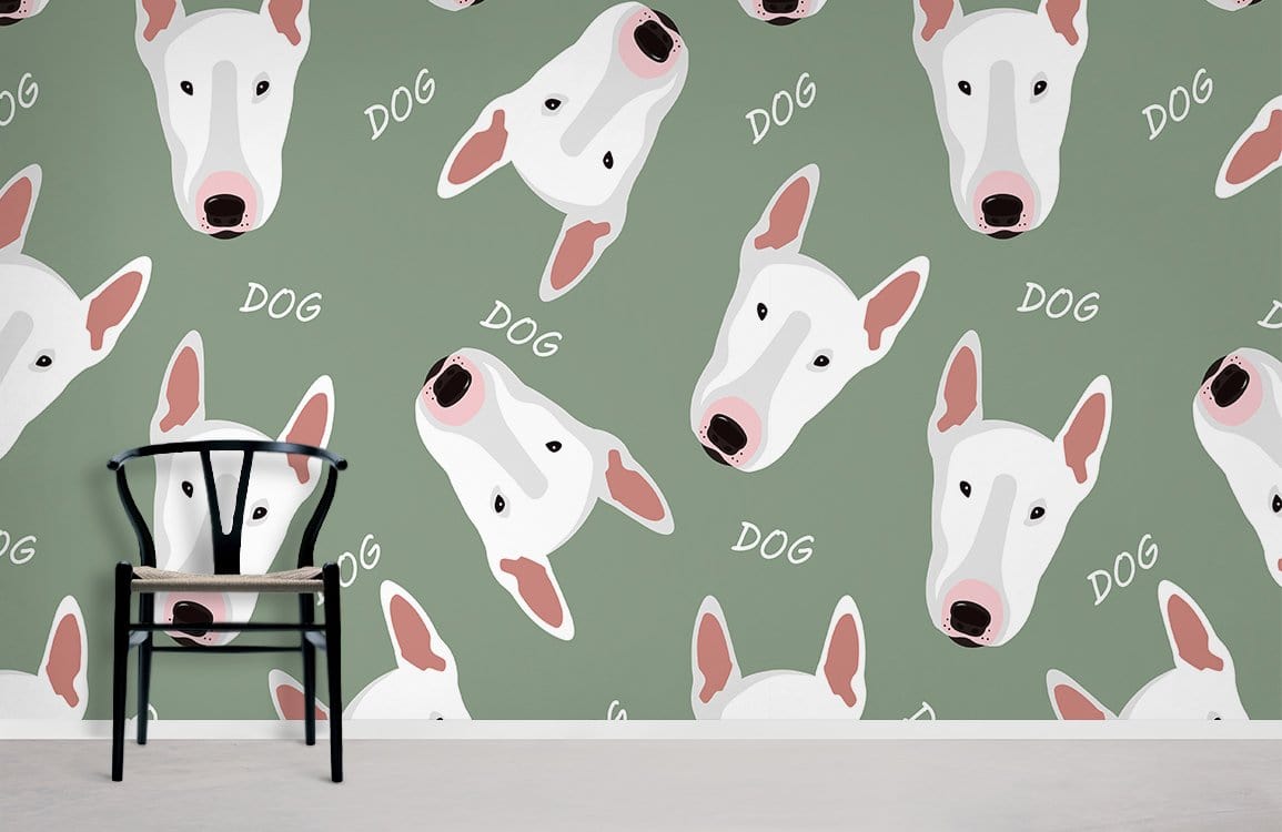 Wall mural with adorable animals perfect for use as home decor