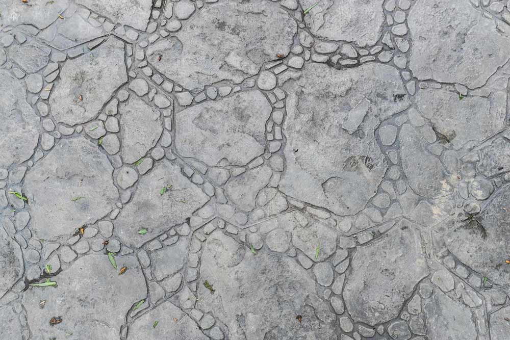 Modern Grey Geometric Stone Mural Wallpaper