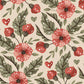 Wallpaper mural with trumpet flowers for use as a home decoration
