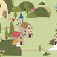 Animal Homes is a wallpaper mural available for use in home design.