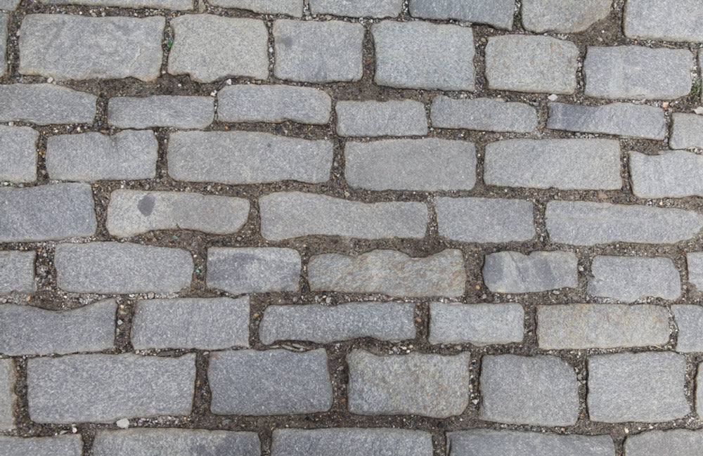 Rustic Grey Stone Pavement Mural Wallpaper