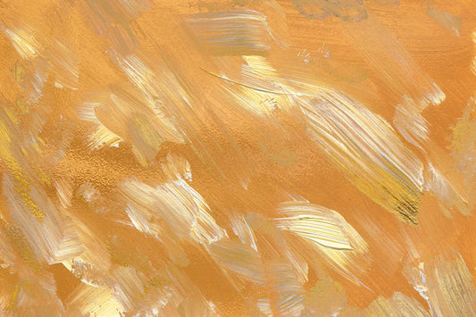 Abstract Gold Brush Strokes Mural Wallpaper