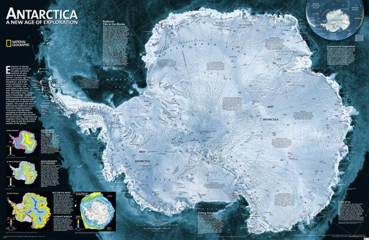 Papier Peint Panoramique Satellite Antarctique