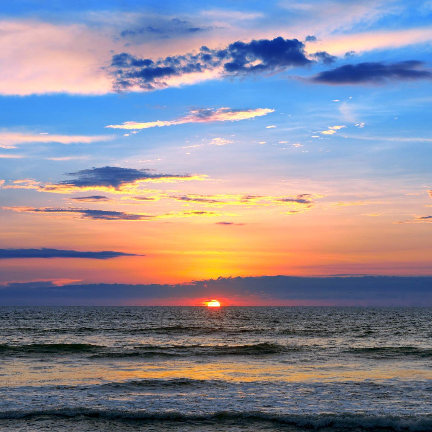 Sunset Ocean Wallpaper Mural