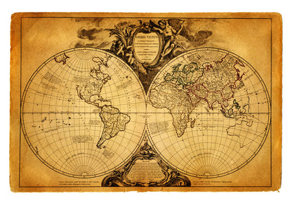 Antique Nautical Map Mural Wallpaper