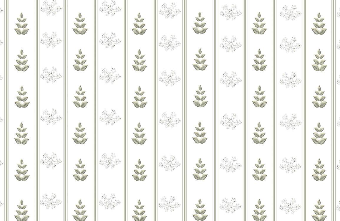 Green Leaves Repeat is a wallpaper mural for home décor that features green leaves.