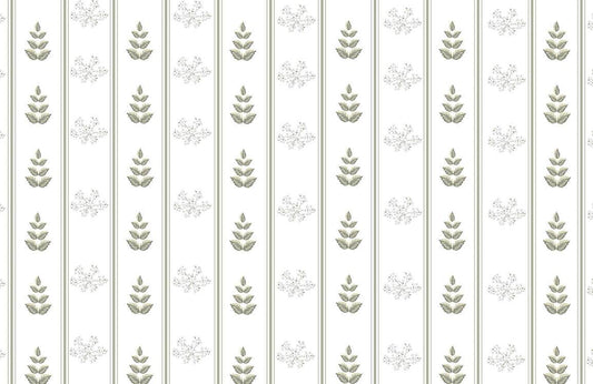 Green Leaves Repeat is a wallpaper mural for home d��cor that features green leaves.
