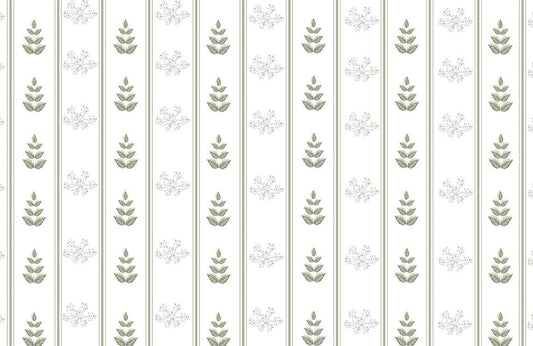 Green Leaves Repeat is a wallpaper mural for home d��cor that features green leaves.