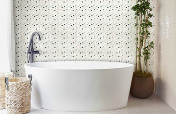 Modern Polka Dot Geometric Mural Wallpaper