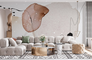 Abstract Watercolor Brush Strokes Wall Mural