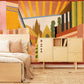 Home Decoration Featuring an Architectural Reading Wallpaper Mural