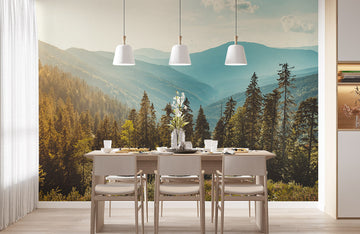 Serene Forest Landscape Scenic Wallpaper Mural