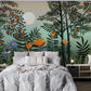 Home Decorating Mural Wallpaper Featuring a Tropical Fruit Jungle Scene
