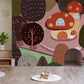 Home Decoration Featuring a Cartoon Forest Scene Wallpaper Mural
