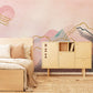Mountain Wallpaper Mural in Pink Ombre