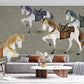 Wallpaper mural with horses that may be used for decorating your home.