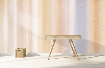 Pastel Striped Textured Mural Wallpaper
