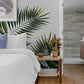big green palm tree leaves wallpaper mural for home