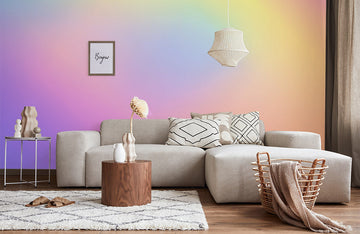 Rainbow Gradient Abstract Mural Wallpaper