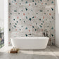 Room with a Dot and Marble Pattern Wallpaper Mural