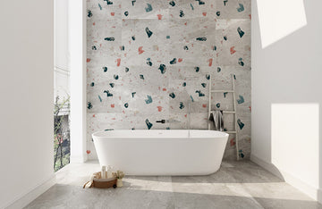 Abstract Terrazzo Style Mural Wallpaper