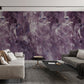 Wallpaper Mural for Home Decoration Featuring an Original Oil Painting in Purple