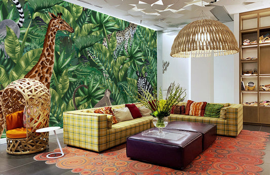 Animals from the Jungle Wallpaper Mural to Adorn Your Home