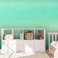 Home Decoration Featuring a Green Gradient Wallpaper Mural.