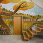 Home Decoration Featuring an Autumn Train Animal Wallpaper Mural