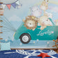 An Animals' Balloon Car Ride Wallpaper Mural for home decor