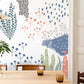 Wallcovering with a Cartoon Plant Pattern, Suitable for Home Decoration