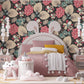 Wallpaper Mural with Floral Patterns for Bedroom