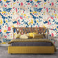 Marble Pattern Room with Colorful Fragments Irregular in a Marble Pattern Wallpaper Mural