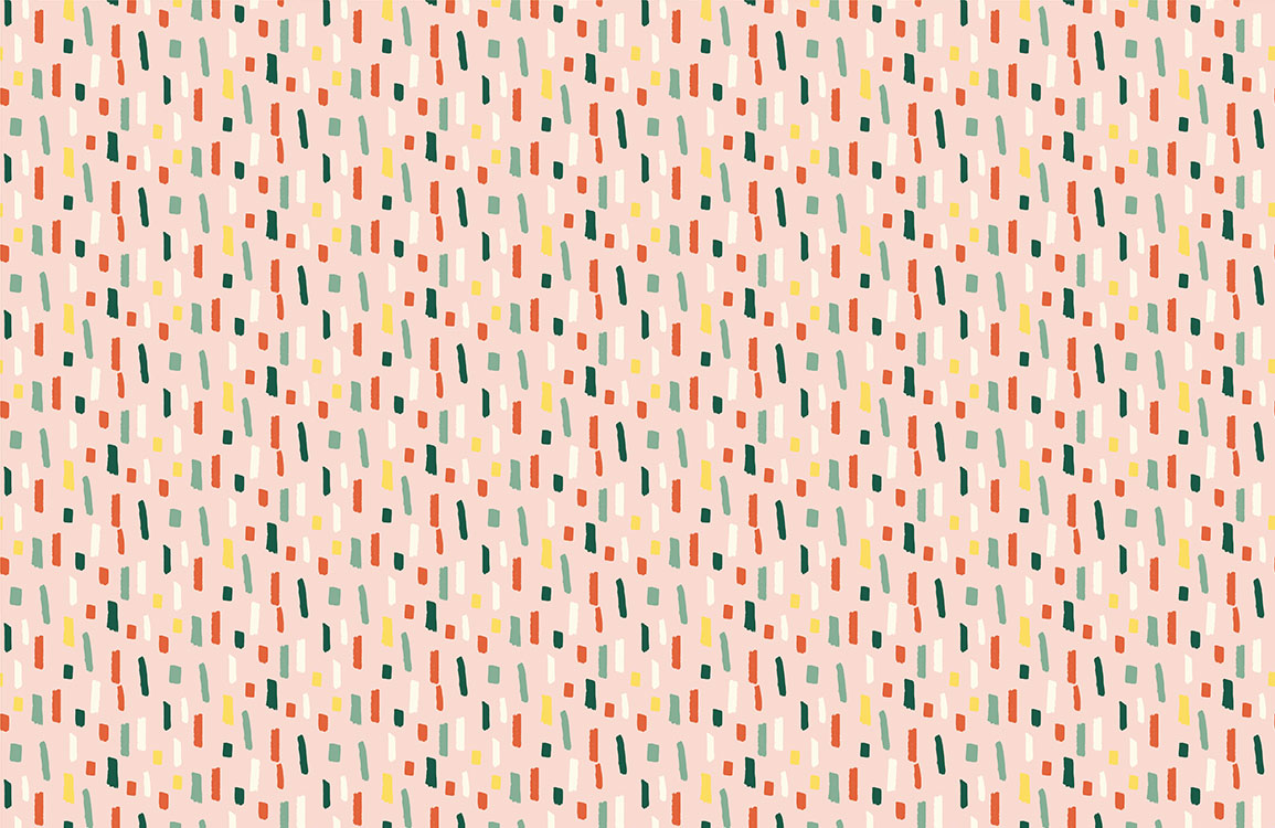 Abstract Geometric Retro Chic Mural Wallpaper
