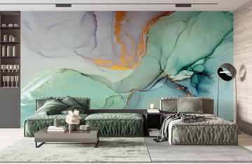Abstract Marble Effect Mural Wallpaper