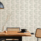 Wallpaper Mural with a Gray Letter E Pattern, Suitable for Home Decoration