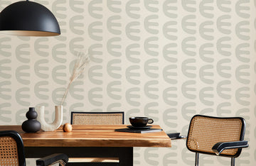Modern Geometric Grey Wall Mural