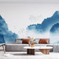 wallpaper mural depicting a misty mountaintop in the distance