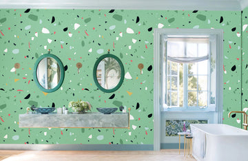 Modern Terrazzo Style Mural Wallpaper