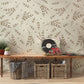 mural wallpaper with an eye-catching repeating pattern