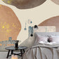 Irregular Brown Circles Wallpaper Mural
