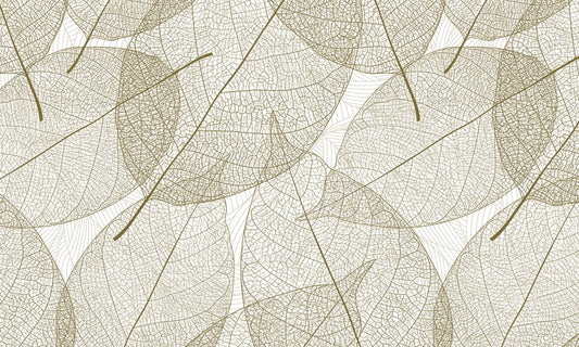 Wallpaper mural with large leaves for the home