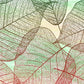 Wallpaper with an Ombre Leaves Texture