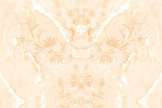 Golden Botanical Bird Garden Mural Wallpaper