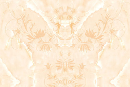 Golden Botanical Bird Garden Mural Wallpaper
