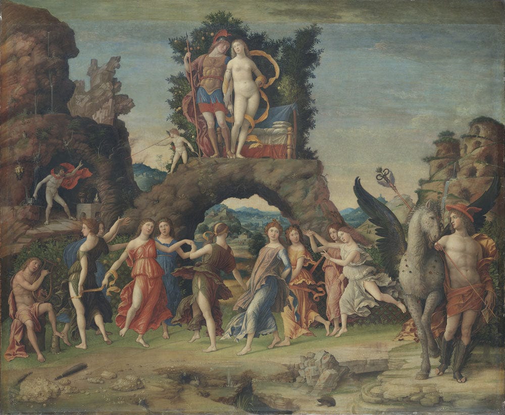 Renaissance Mythical Figures Mural Wallpaper
